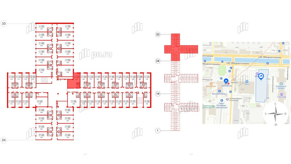 Апартаменты в ЖК Апарт-отель Well , студия, 33.24 м², 9 этаж